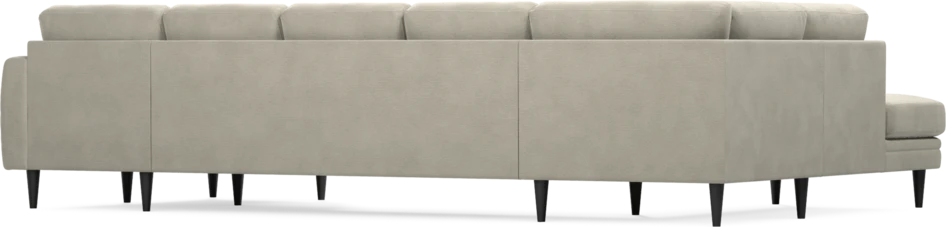 Eden - 3-sits soffa med divan vänster och schäslong höger - Brun