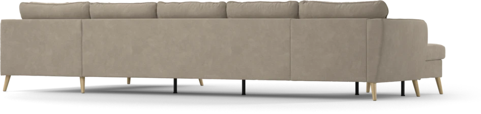 County - 4-sits soffa med schäslong vänster och divan höger - Beige