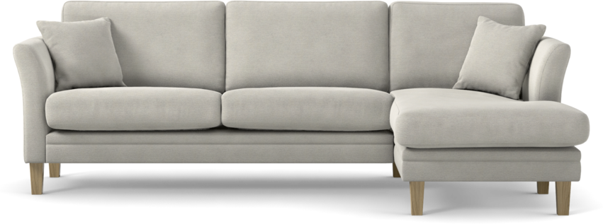 Eden - 2,5-sits soffa med schäslong - Grå