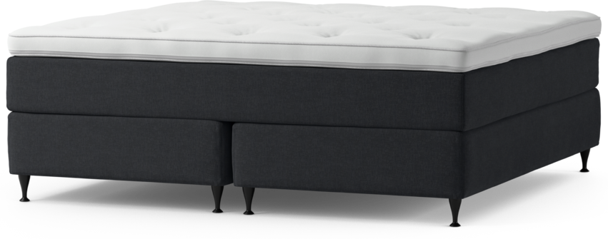 Delux Exclusive - Kontinentalsäng, dubbelsäng med bäddmadrass och sängben