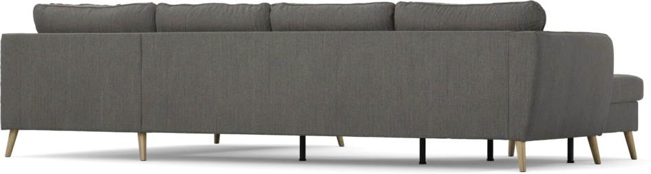 County - 3-sits soffa med schäslong vänster och divan höger - Brun