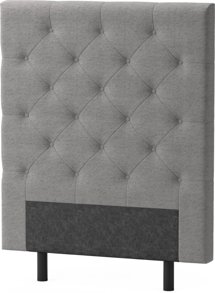 Delux Pikerad - Sänggavel, 90-210 cm - Grå