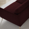 Madison Lux - 2-sits soffa med schäslong vänster - Röd