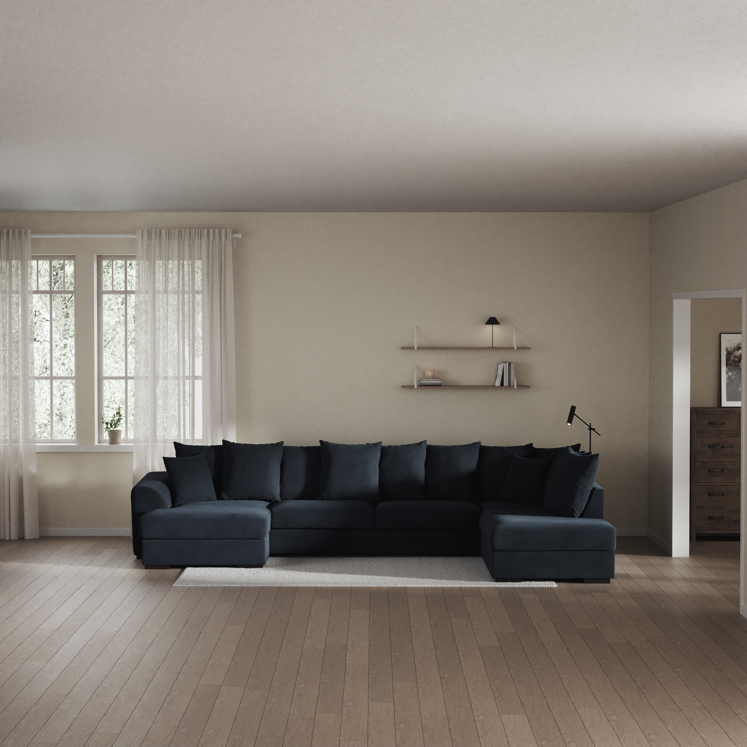 Town - 3-sits soffa med divan höger och schäslong vänster - inspiration