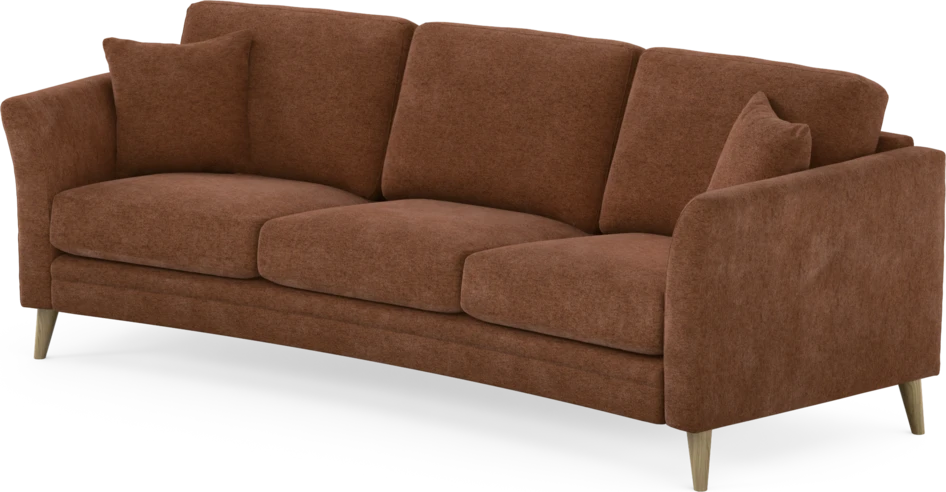 Eden - 3-sits soffa svängd - Orange