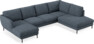 Madison Lux - 2-sits soffa med schäslong vänster och divan höger - Vit