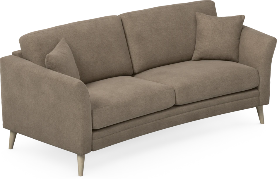 Eden - 2,5-sits soffa svängd - Brun