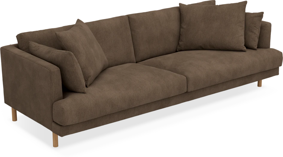 Harper - 4-sits soffa - Brun