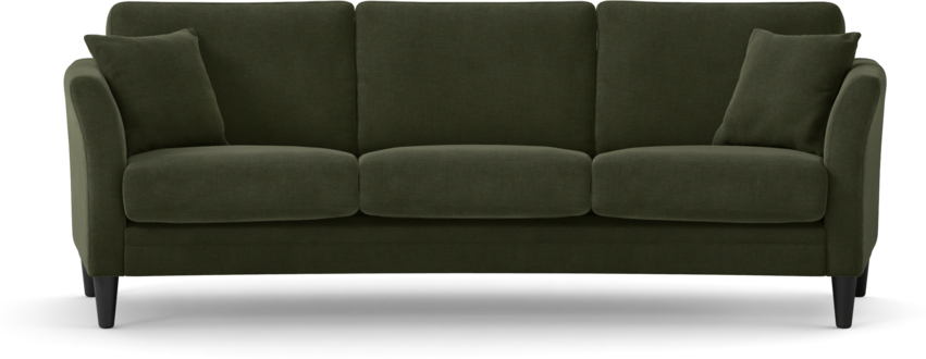 Eden - 3-sits soffa svängd - Grön