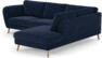 Madison Lux - 2-sits soffa med divan höger - Blå
