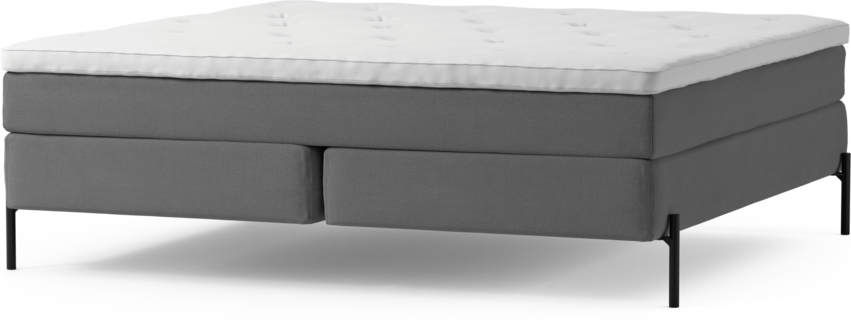 Delux Sense - Kontinentalsäng, dubbelsäng med bäddmadrass och sängben