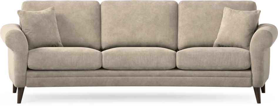 Eden - 3-sits soffa svängd - Beige