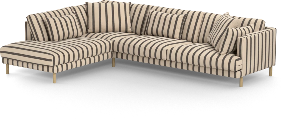 Harper - 3-sits soffa med divan vänster - Flerfärgad