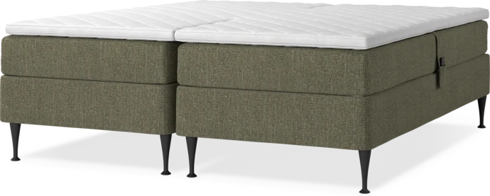 Delux Sense, Ställbar säng, dubbelsäng med bäddmadrass