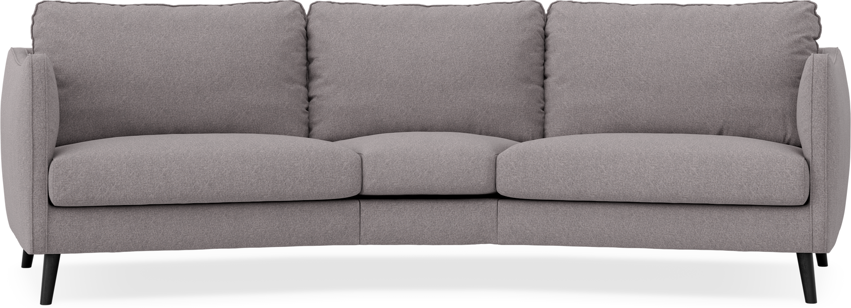 Madison - 3-sits soffa svängd, 90 cm - Grå