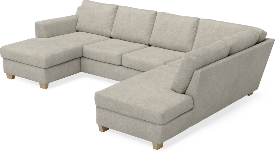 Friday - 3-sits soffa med schäslong vänster och divan höger - Beige