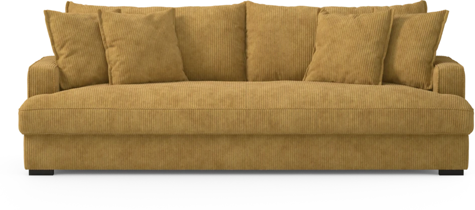 Mila - 4-sits soffa, hel dyna - Gul