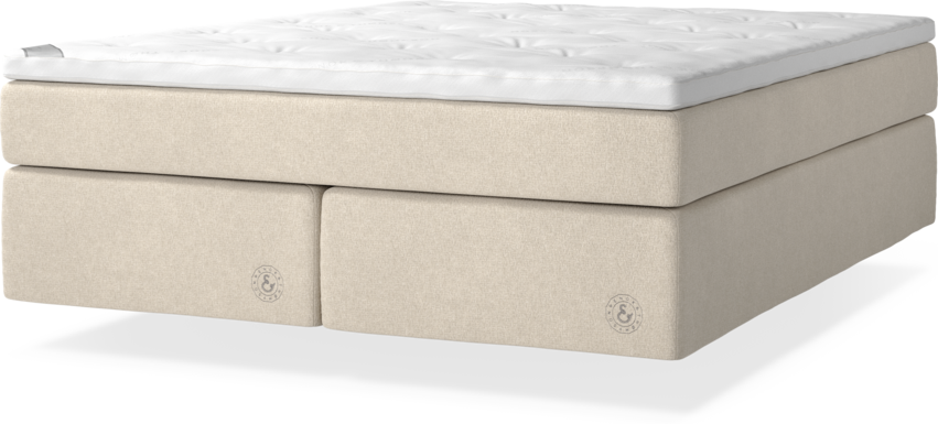 Cape Farewell Comfort - Kontinentalsäng, dubbelsäng med svävande utseende - Beige