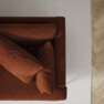 Harper - 3-sits soffa med divan vänster - Orange