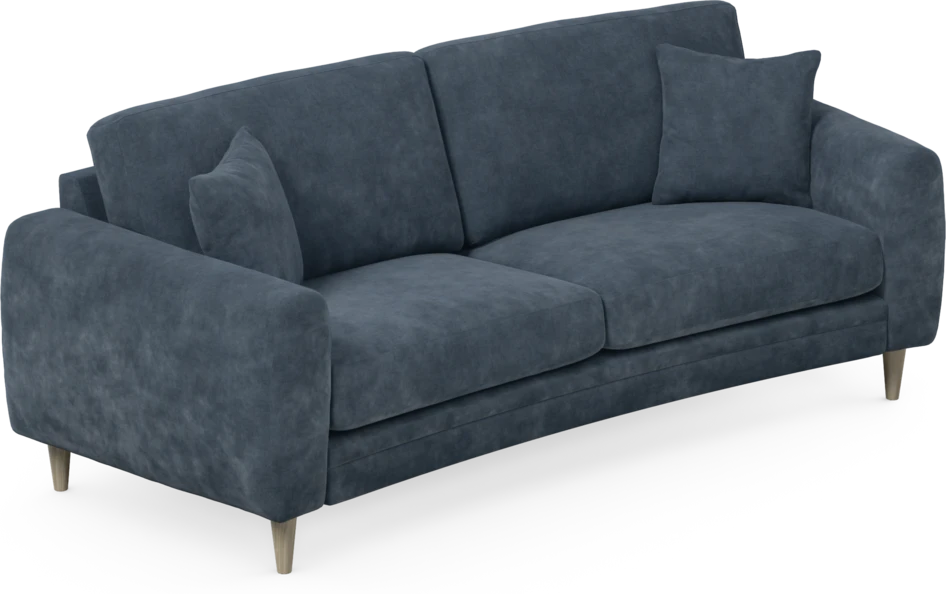 Eden - 2,5-sits soffa svängd - Blå