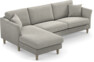 Eden - 2,5-sits soffa med schäslong - Grå