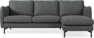 Madison Lux - 2-sits soffa med schäslong höger - Grå