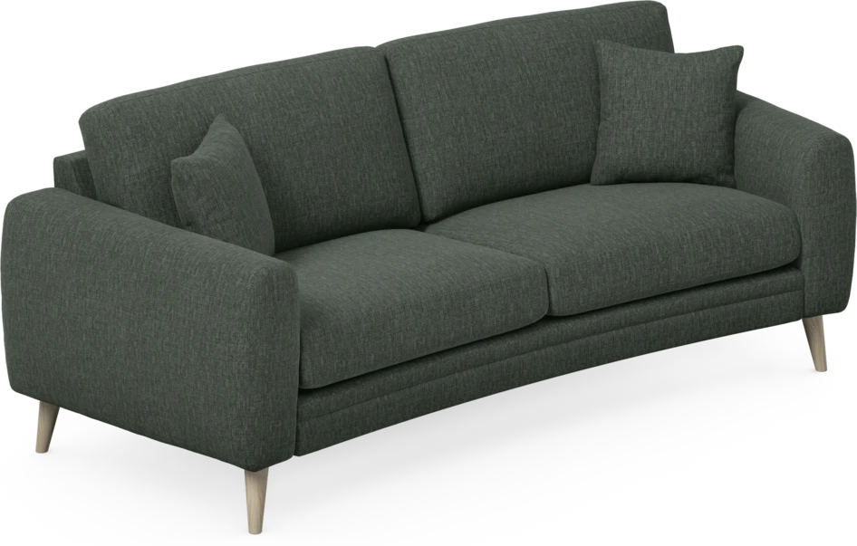 Eden - 2,5-sits soffa svängd - Grön