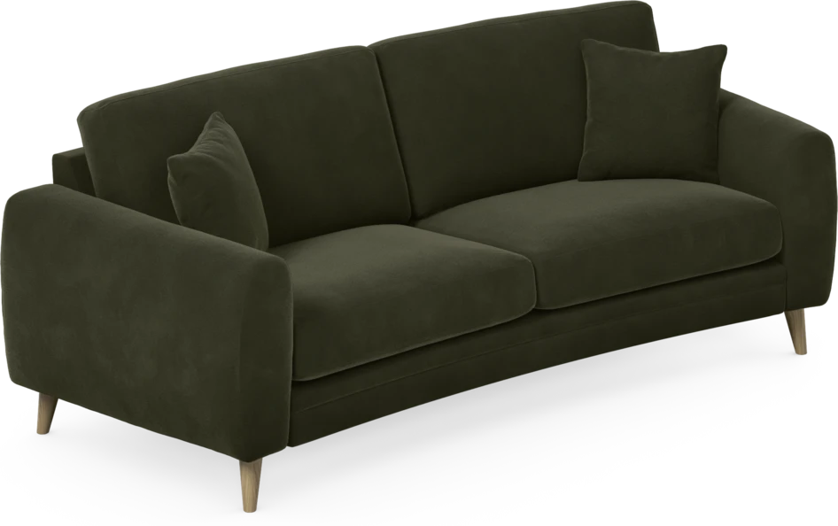 Eden - 2,5-sits soffa svängd - Grön