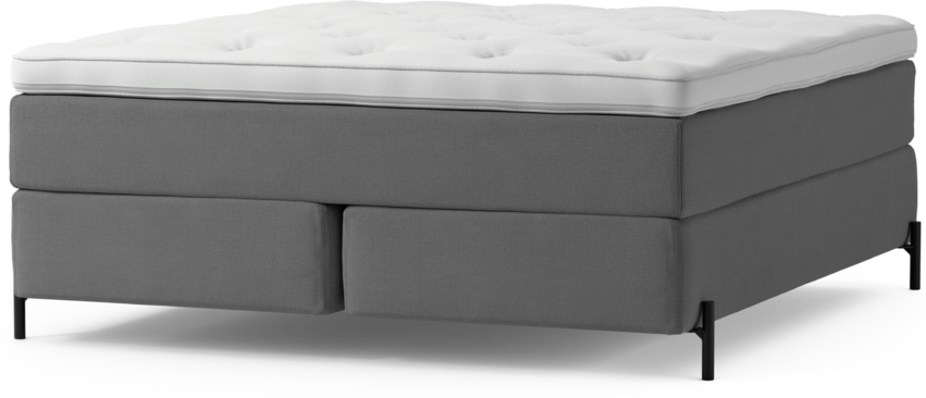 Delux Exclusive - Kontinentalsäng, dubbelsäng med bäddmadrass och sängben