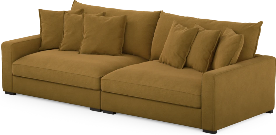 Rossi - 4-sits soffa - Gul