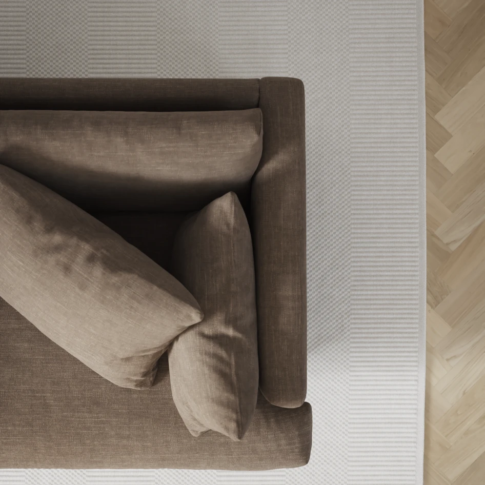 Harper - 3-sits soffa - Brun