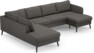 County - 3-sits soffa med divan vänster och schäslong höger - Brun