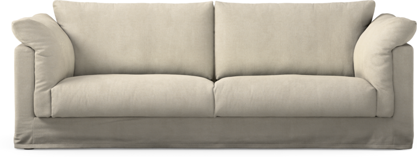 Cherrie - 3-sits soffa med kappa - Vit