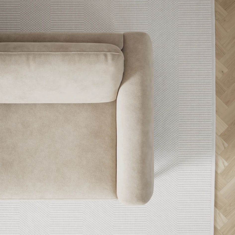 Bridge - 3-sits soffa med schäslong vänster och divan höger - Beige