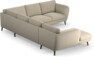 Madison Lux - Hörnsoffa med schäslong vänster - Beige