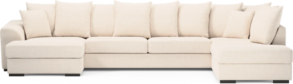 Town - 3-sits soffa med divan höger och schäslong vänster - Vit