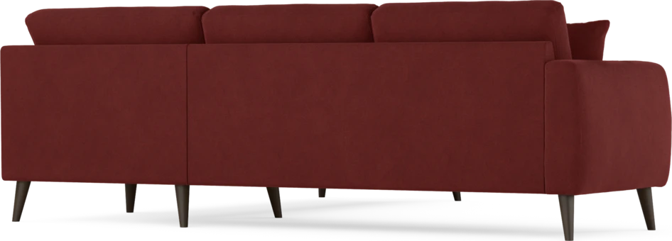 Eden - Hörnsoffa, 2,5+2,5-sits - Röd