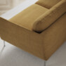 Madison Lux - 3-sits soffa med divan höger - Gul