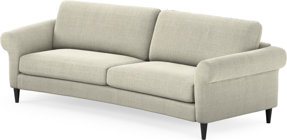 Bridge - 3-sits soffa svängd - Beige