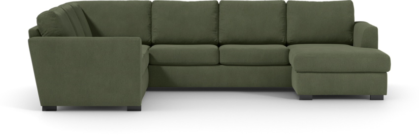 Friday - Hörnsoffa, 2+3-sits med schäslong höger - Grön