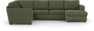 Friday - Hörnsoffa, 2+3-sits med schäslong höger - Grön