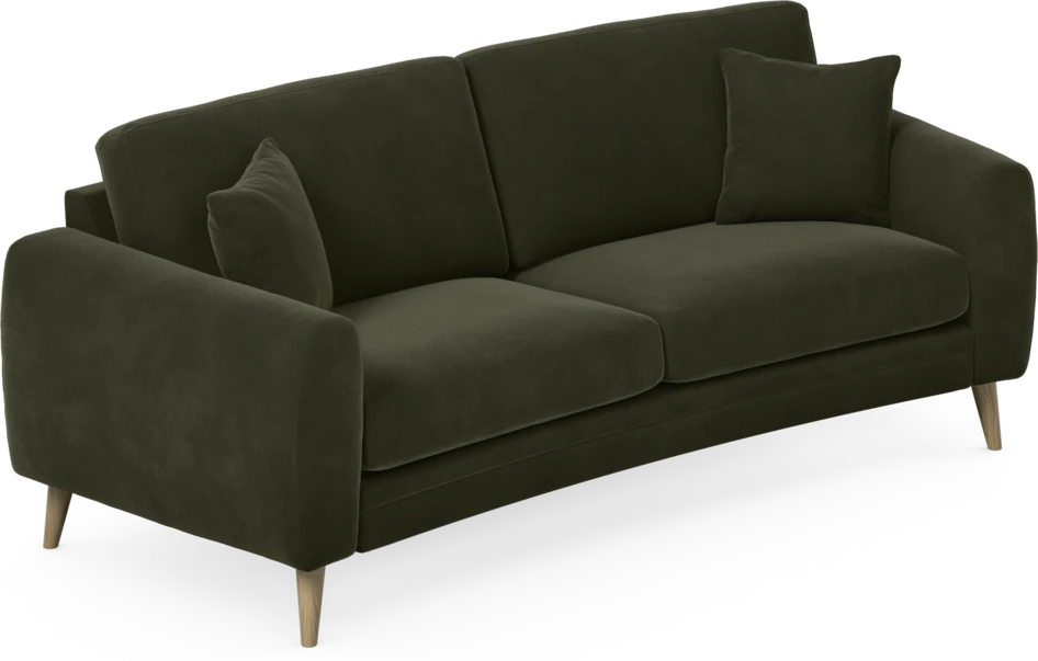 Eden - 2,5-sits soffa svängd - Grön