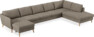 County - 4-sits soffa med schäslong vänster och divan höger - Brun