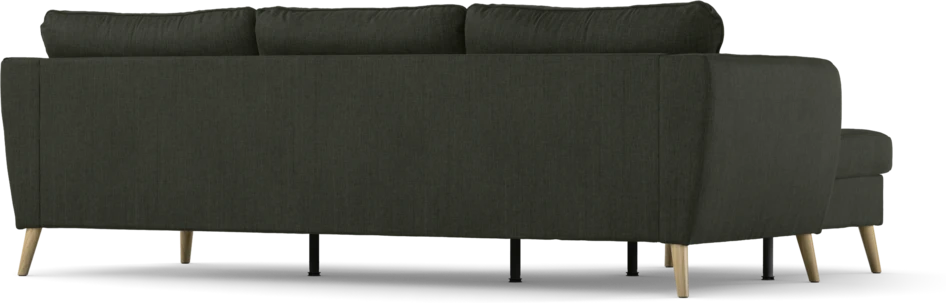 County - 3-sits soffa med flyttbar schäslong - Grön