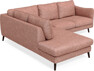 Madison - 2-sits soffa med divan vänster - Röd