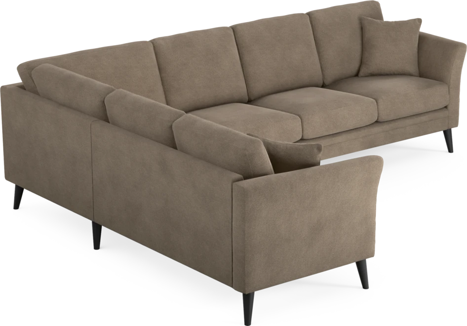 Eden - Hörnsoffa, 2+3-sits - Brun
