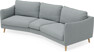 Madison - 3-sits soffa svängd, 90 cm - Turkos