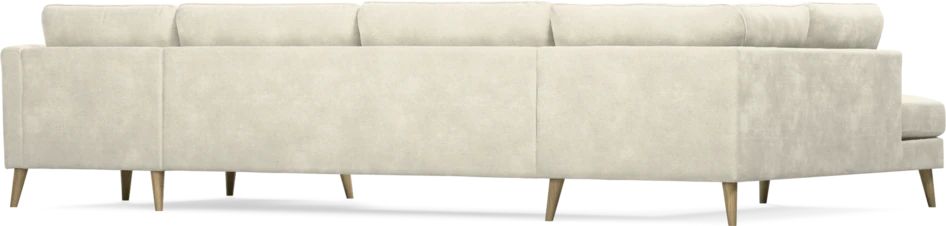 Bridge - 3-sits soffa med divan vänster och schäslong höger - Vit
