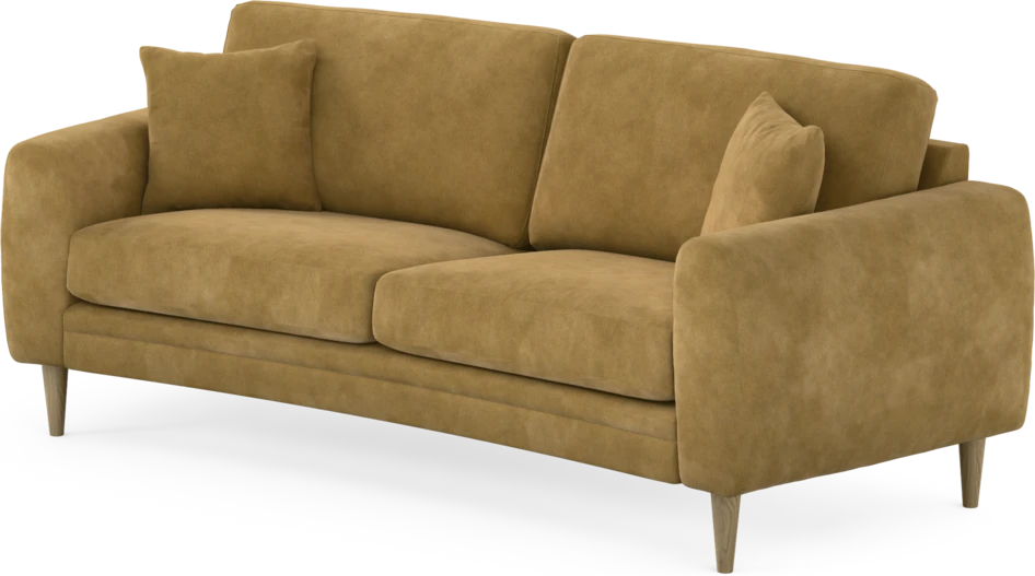 Eden - 2,5-sits soffa svängd - Gul