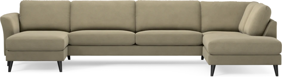 Bridge - 3-sits soffa med schäslong vänster och divan höger - Beige